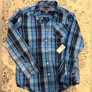 Boy’s Blue Plaid Shirt